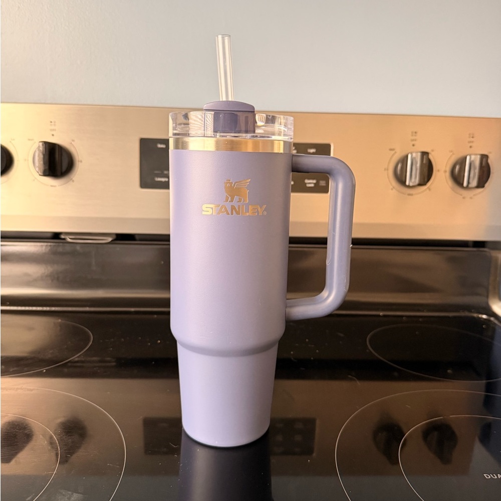 STANLEY 30oz Purple Travel Mug with Straw